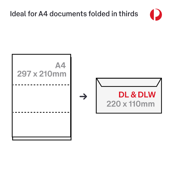 Australia Post DL White Press and Seal Envelopes – Box of 500 product photo Internal 1 DETAILS