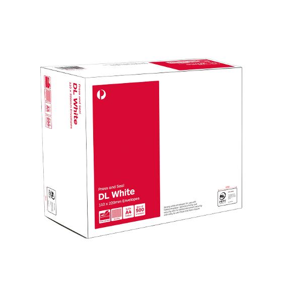 Australia Post DL White Press and Seal Envelopes – Box of 500 product photo Internal 5 DETAILS
