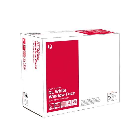Australia Post DL White Window Face Press and Seal Envelopes – Box of 500 product photo Internal 5 DETAILS