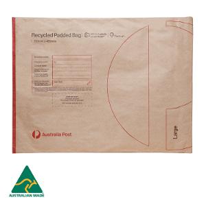 Recycled Padded Bag Large (353 x 469mm) – 100 Pack product photo