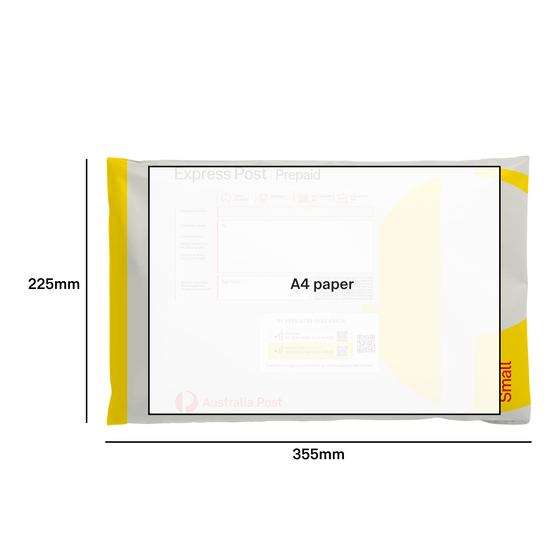 en-AU Shop: Express Post Prepaid Satchel Small – 10 Pack product photo Internal 4 DETAILS