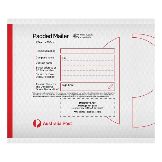 Padded Mailer PM2 (215 x 280mm) – 100 Pack product photo Internal 2 DETAILS