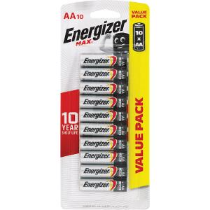 Energizer Max AA Batteries 10 pack product photo