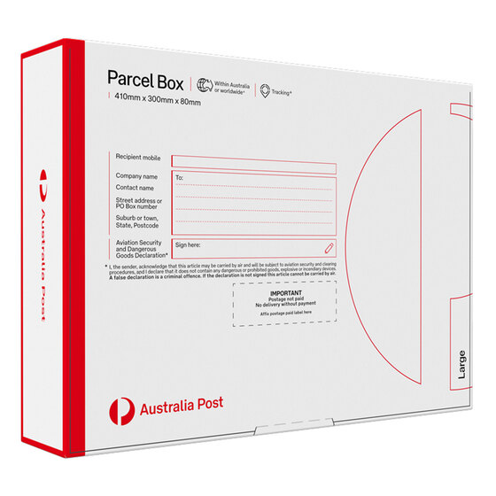 Parcel Box BX24 Large (410 x 300 x 80mm) – 20 Pack product photo Internal 1 DETAILS