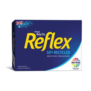 Reflex A4 Pure White 50% Recycled Copy Paper - 5 Pack product photo