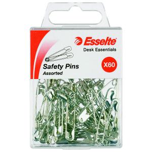 Esselte Safety Pins Assorted – 60 Pack product photo
