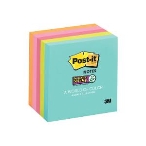 Post-It Super Sticky Recycled Notes 'Miami' 5 Pack product photo