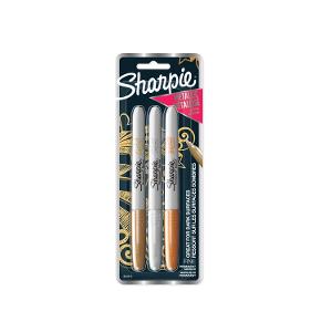 Sharpie Fine Metallic Permanent Markers 3 Pack product photo