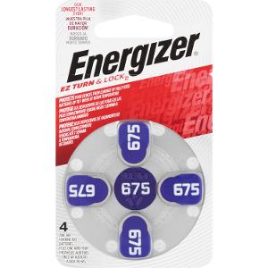 Energizer AZ675 Hearing Aid Battery 4 Pack product photo