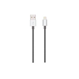 Nice & Nifty - 1M - USB-A to Lightning Metallic Silver Charging Cable product photo