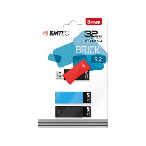 Emtec C350 32GB Flash Drive USB 3.2 – 3 Pack product photo