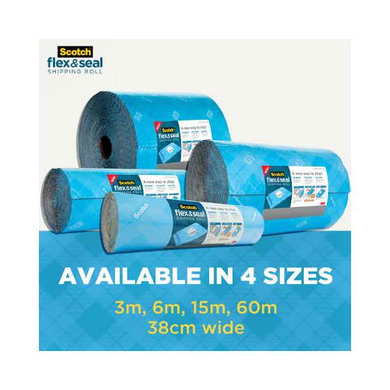 Scotch Flex & Seal Shipping Roll 38cm x 6.1m product photo Internal 9 DETAILS