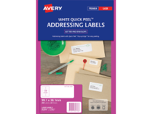 Avery Address Labels 99.1 X 38.1mm 280 Pack product photo