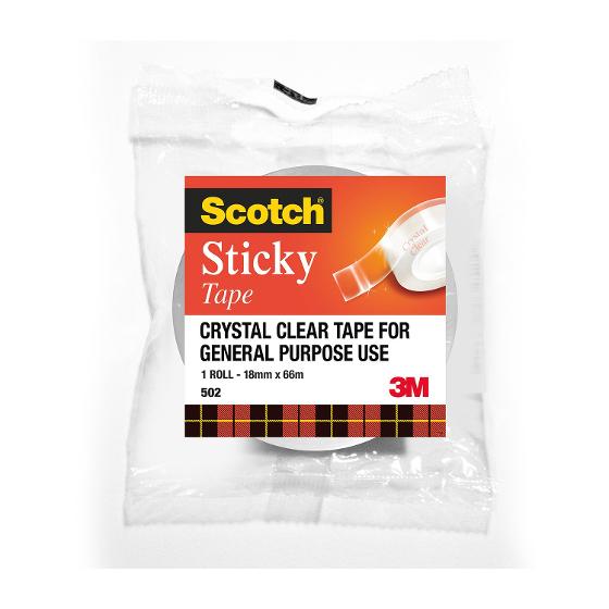 Scotch Everyday Sticky Tape 18mm x 66m product photo Internal 1 DETAILS
