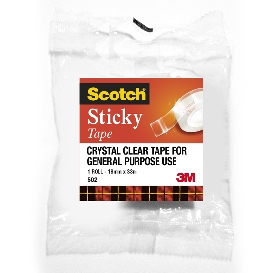 Scotch Everyday Sticky Tape 18mm x 33m product photo Internal 1 DETAILS