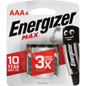 Energizer Max AAA Batteries – 4 Pack product photo