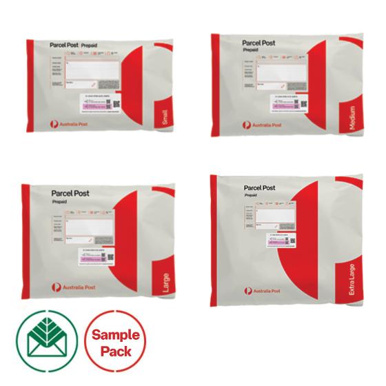 Parcel Post Prepaid Satchels – Sample Pack product photo Internal 2 DETAILS